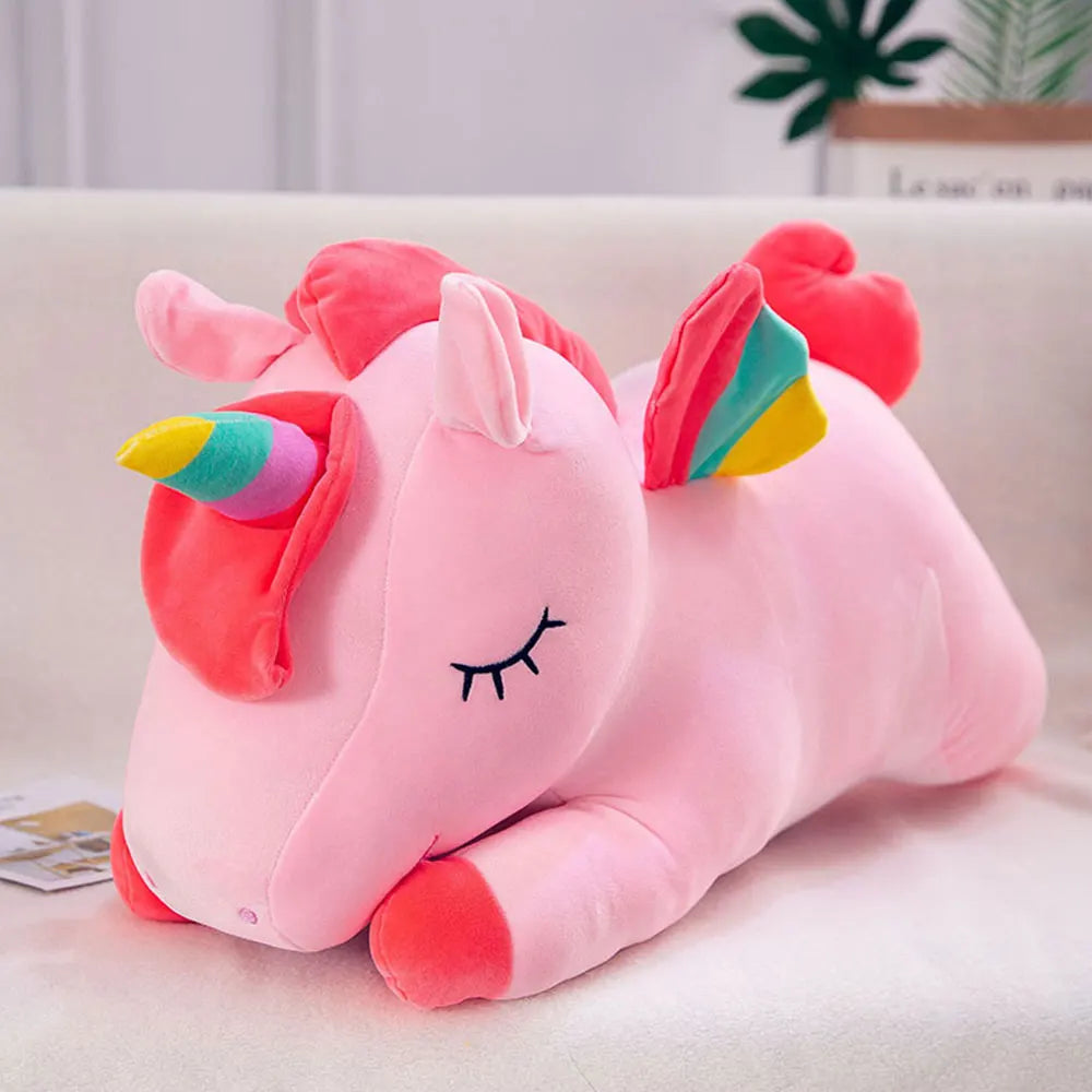 Unicorn Plush Sleeping Pillow – Soft Stuffed Animal in Multiple Colors | Magical Birthday Gift for Children