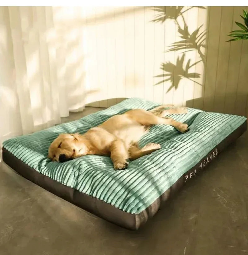 Cozy Corduroy Dog Bed – Warm, Breathable Comfort for Large Pets
