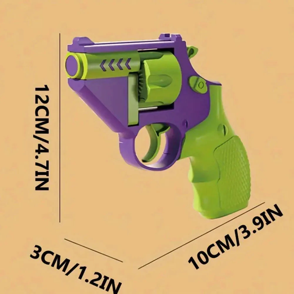 Fidget Revolver Toy Gun – Mini Decompression Pistol for Kids