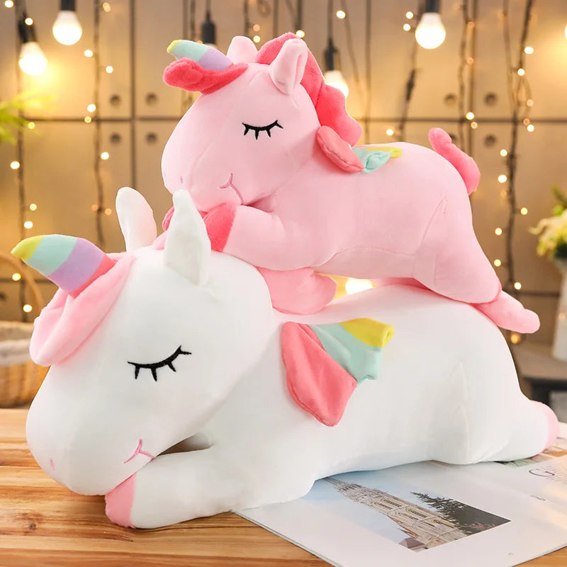 Giant Unicorn Plush Toy – Soft, Magical & Cuddle-Ready (25–100CM)