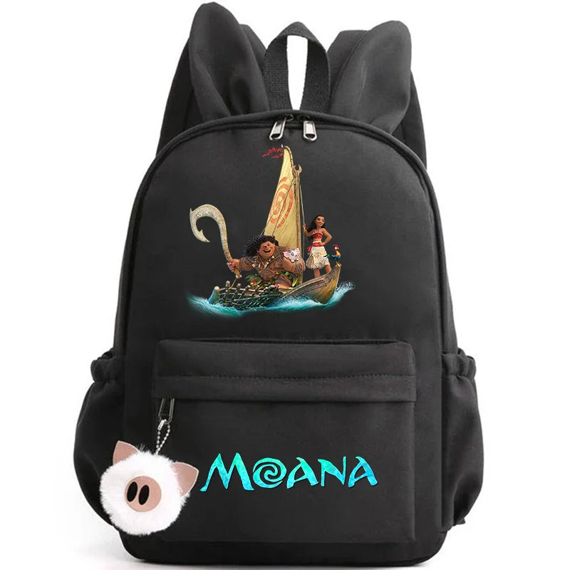 Disney Moana Backpack – Stylish & Practical with Playful Rabbit Ears for Kids and Teens