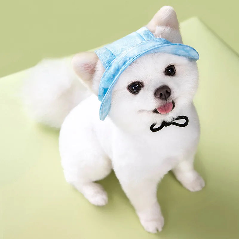 Pet Dogs Bucket Hat with Ear Holes – Sunproof Summer Baseball Hat for Outdoor Adventures