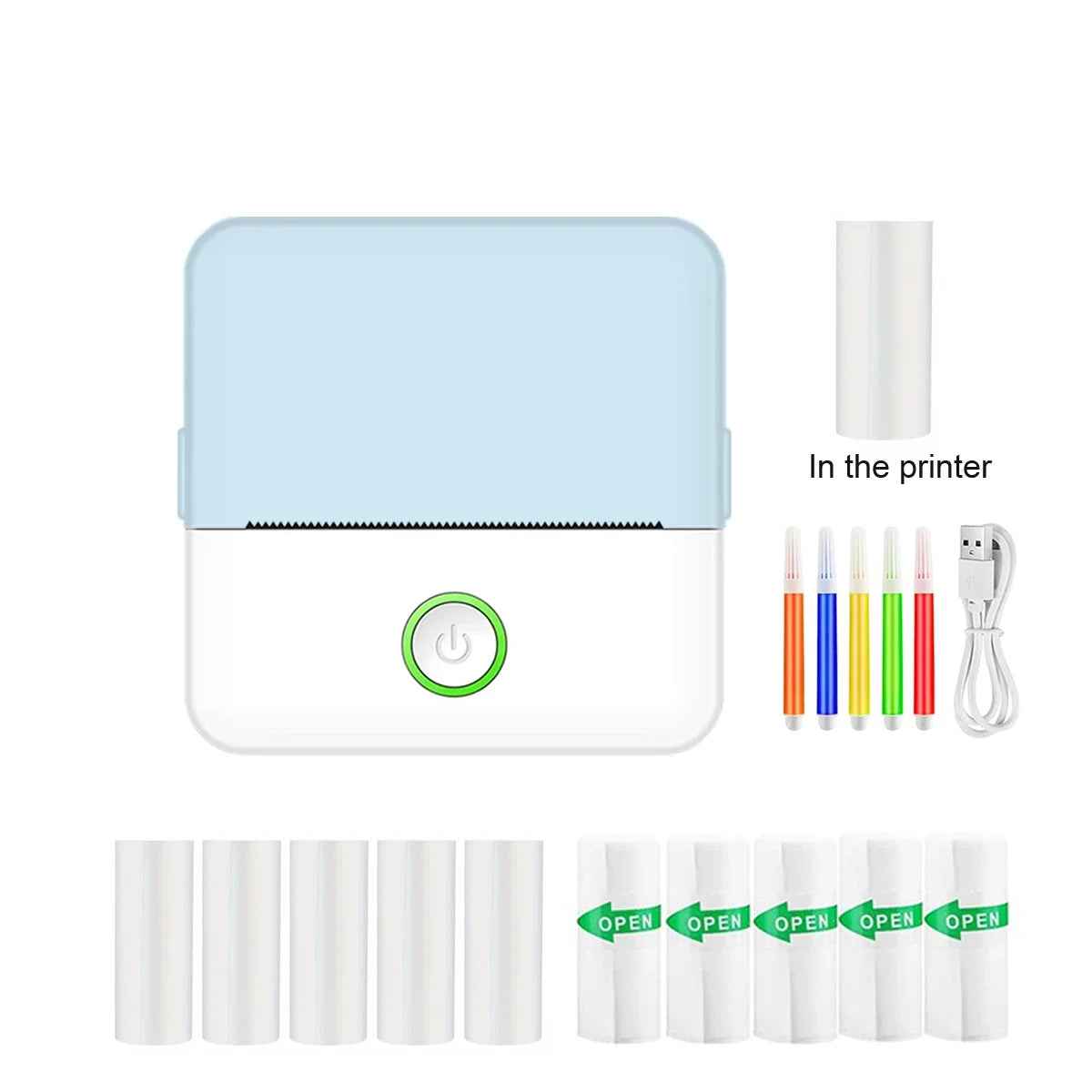 Mini Bluetooth Thermal Printer – Portable, Inkless, and Perfect for On-the-Go Printing
