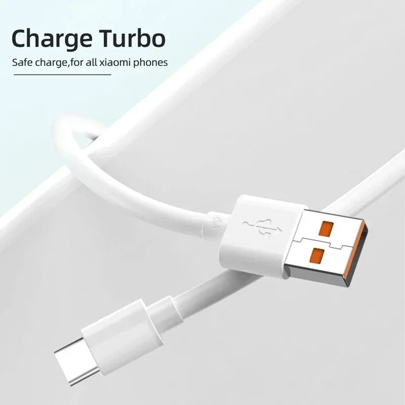 Original Xiaomi 120W USB Type-C Cable – 6A 67W Turbo Fast Charging