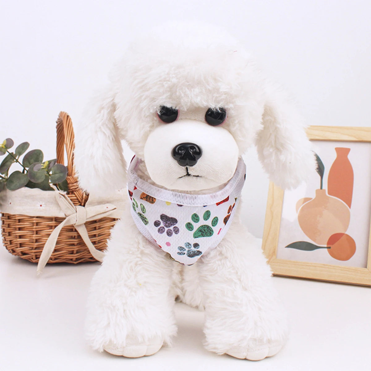 Summer Dog Vest – Breathable Footprint Print T-Shirt for Small and Medium Dogs