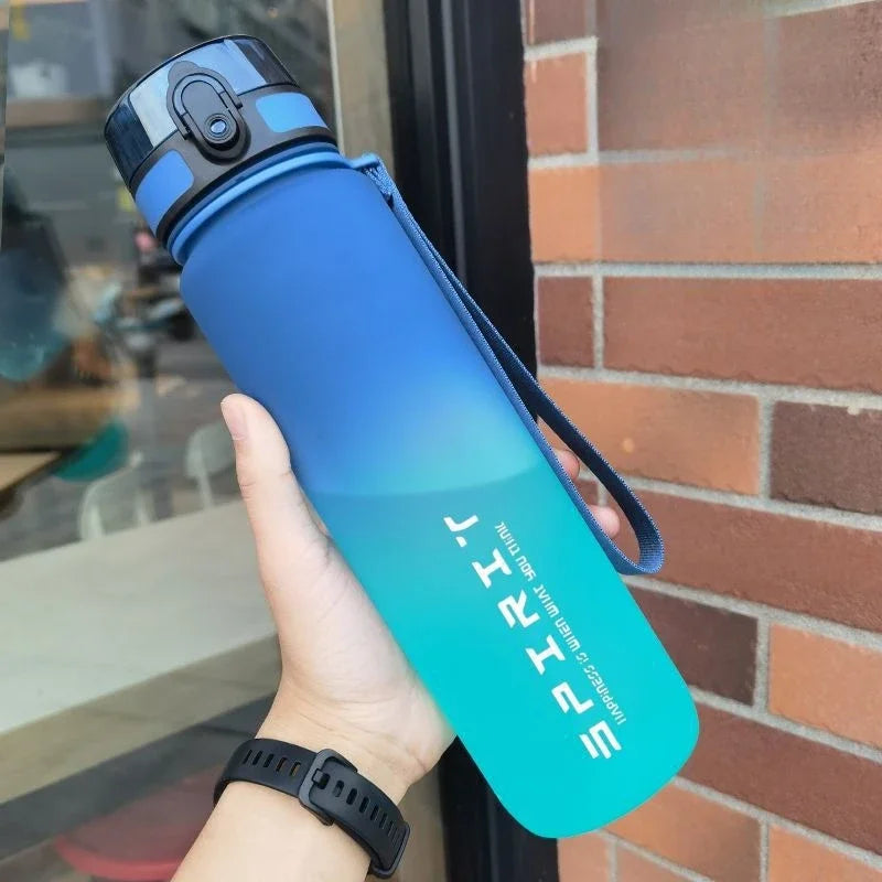 500ML / 650ML / 1000ML Gradient Sports Water Bottle – BPA-Free Large Capacity Fitness Jug