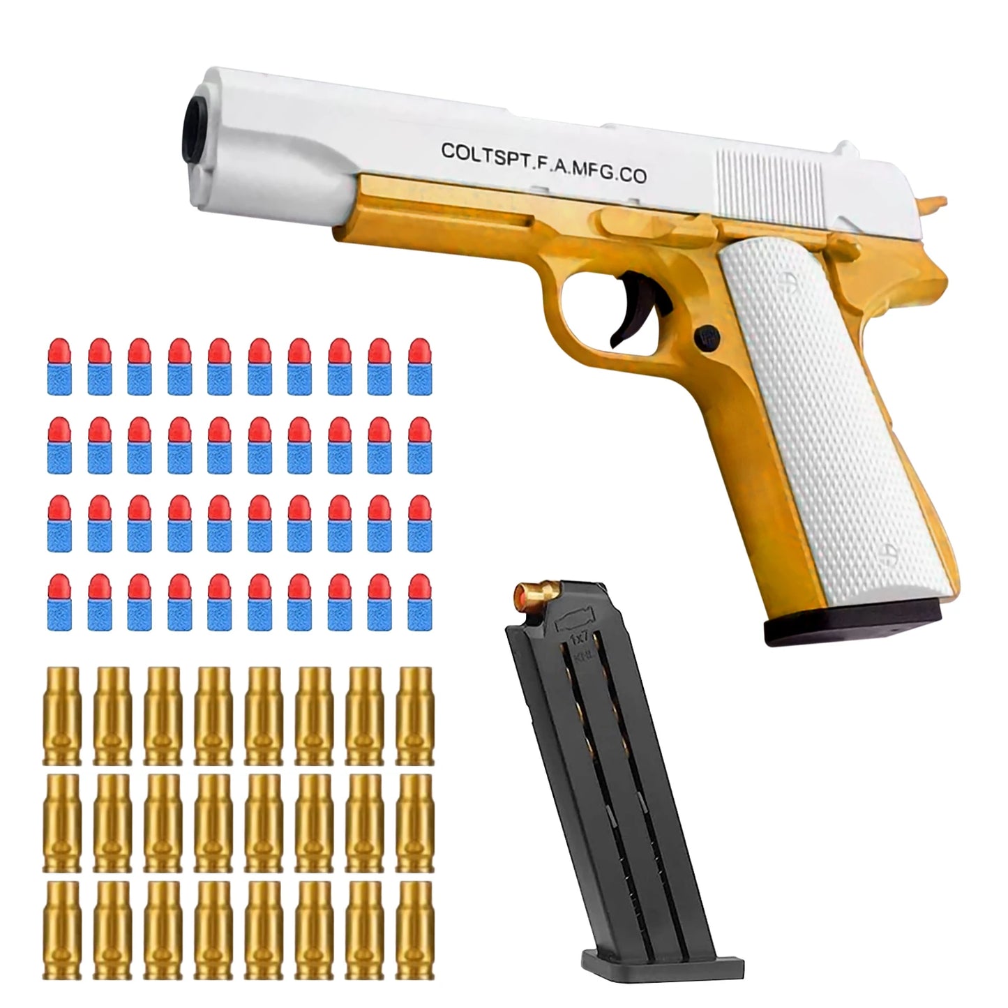 Shell Ejecting Toy Pistol – Safe Soft Bullet Blaster for Kids