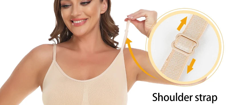 Low Back Bodysuit Shapewear for Women – Seamless Tummy Control Push-Up Body Shaper with Open Crotch & Adjustable Straps