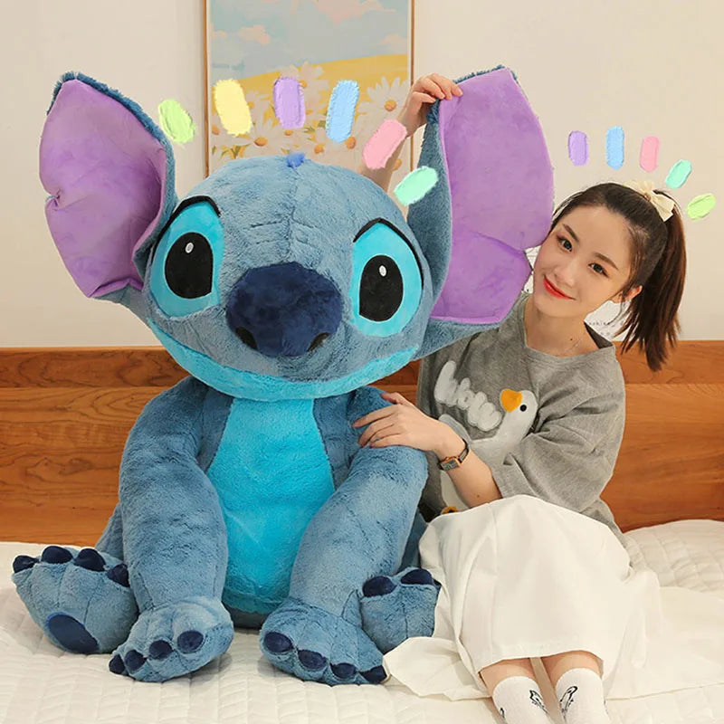 60cm Disney Stitch Plush Toy – Lilo & Stitch Cartoon Stuffed Doll | Soft Sitting Pillow for Kids & Collectors