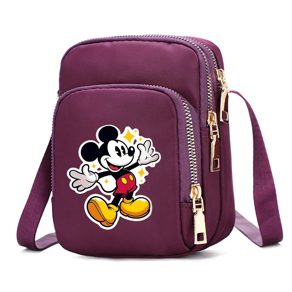 Mickey & Minnie Mouse Women’s Shoulder Bag – Crossbody Cell Phone Purse