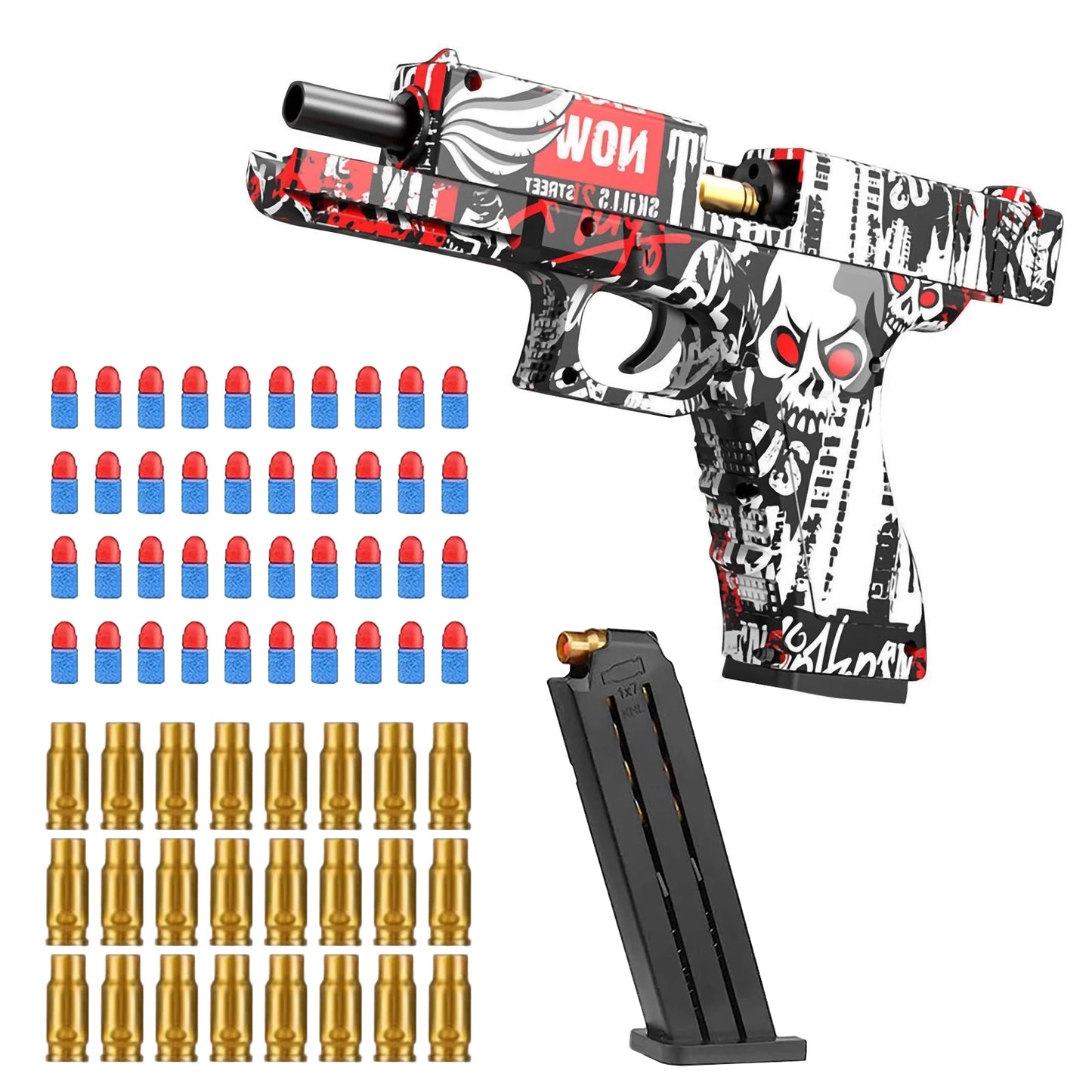 Shell Ejecting Toy Pistol – Safe Soft Bullet Blaster for Kids