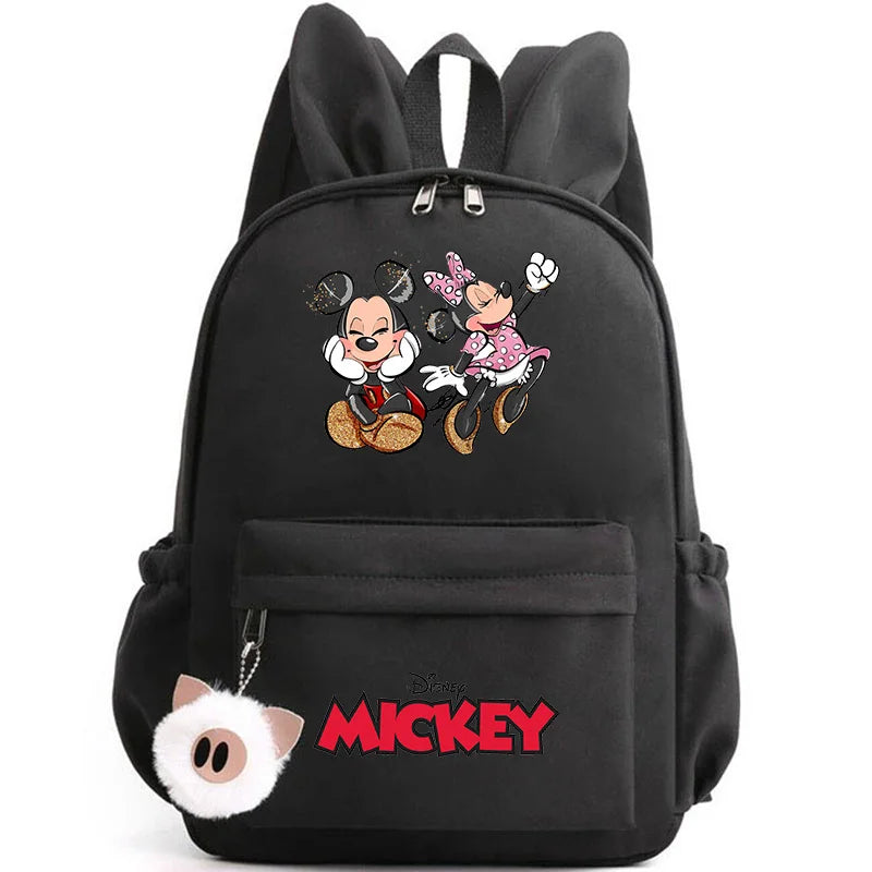 Disney Mickey & Minnie Mouse Backpack – School & Travel Rucksack with Rabbit Ears
