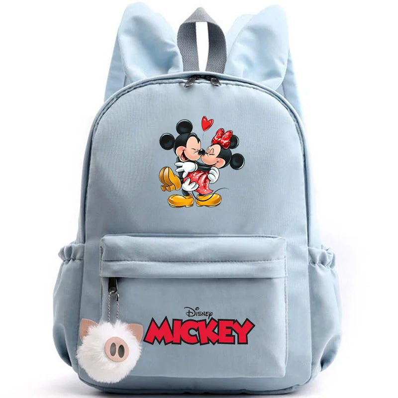 Disney Mickey & Minnie Mouse Backpack – School & Travel Rucksack with Rabbit Ears