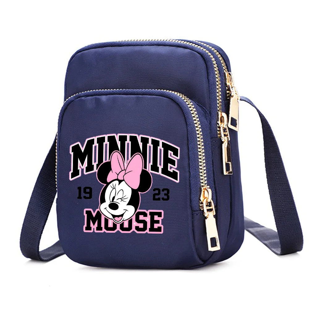 Mickey & Minnie Mouse Women’s Shoulder Bag – Crossbody Cell Phone Purse