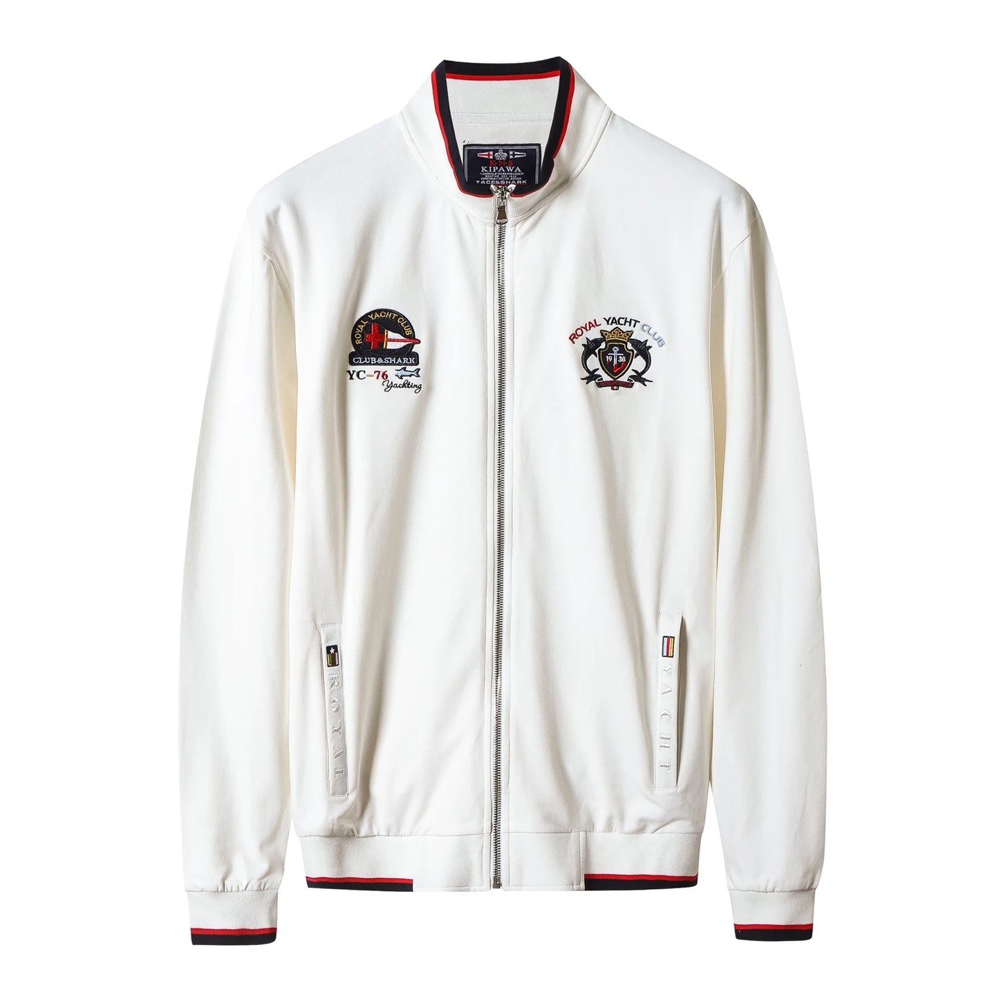 TACE&SHARK Casual White Military Jacket