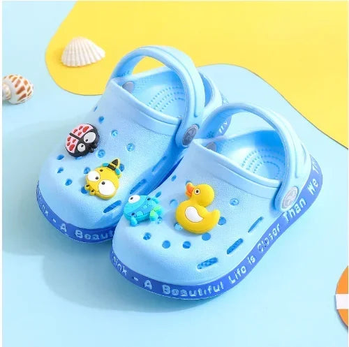 Cartoon Hole Sandals for Kids – Soft EVA Summer Slippers for Boys & Girls