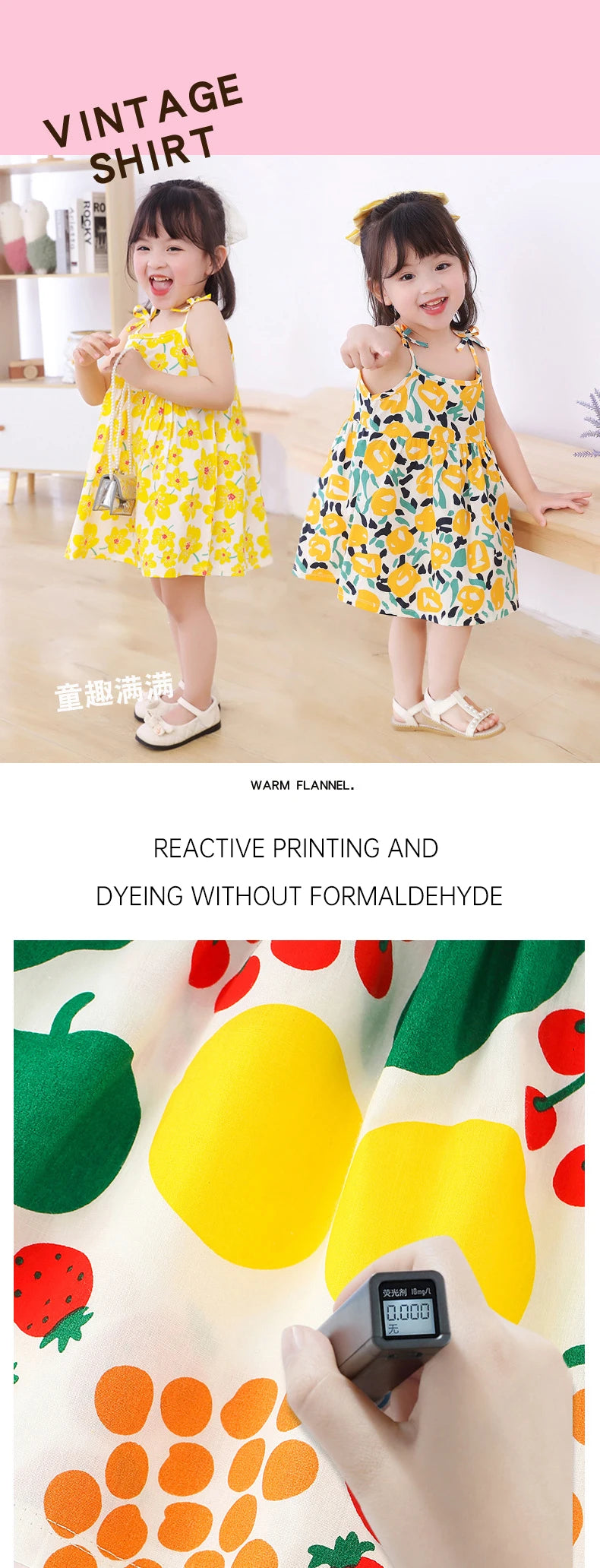 Summer Princess Floral Cotton Dress – Sleeveless Casual Dress for Girls