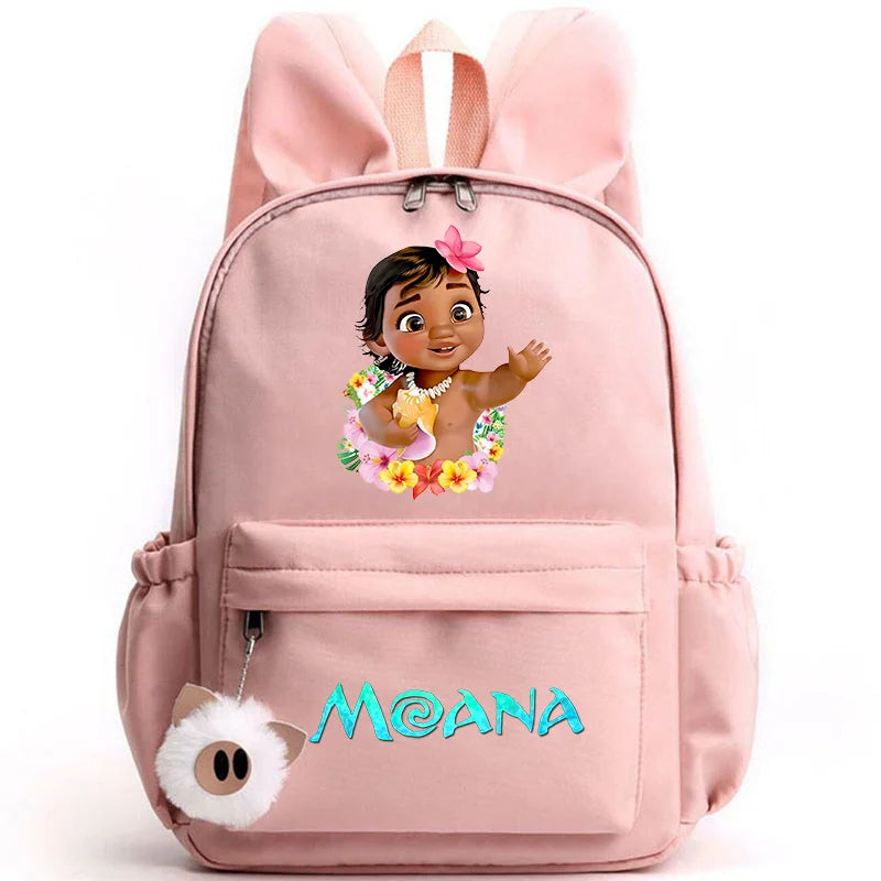 Disney Moana Backpack – Stylish & Practical with Playful Rabbit Ears for Kids and Teens