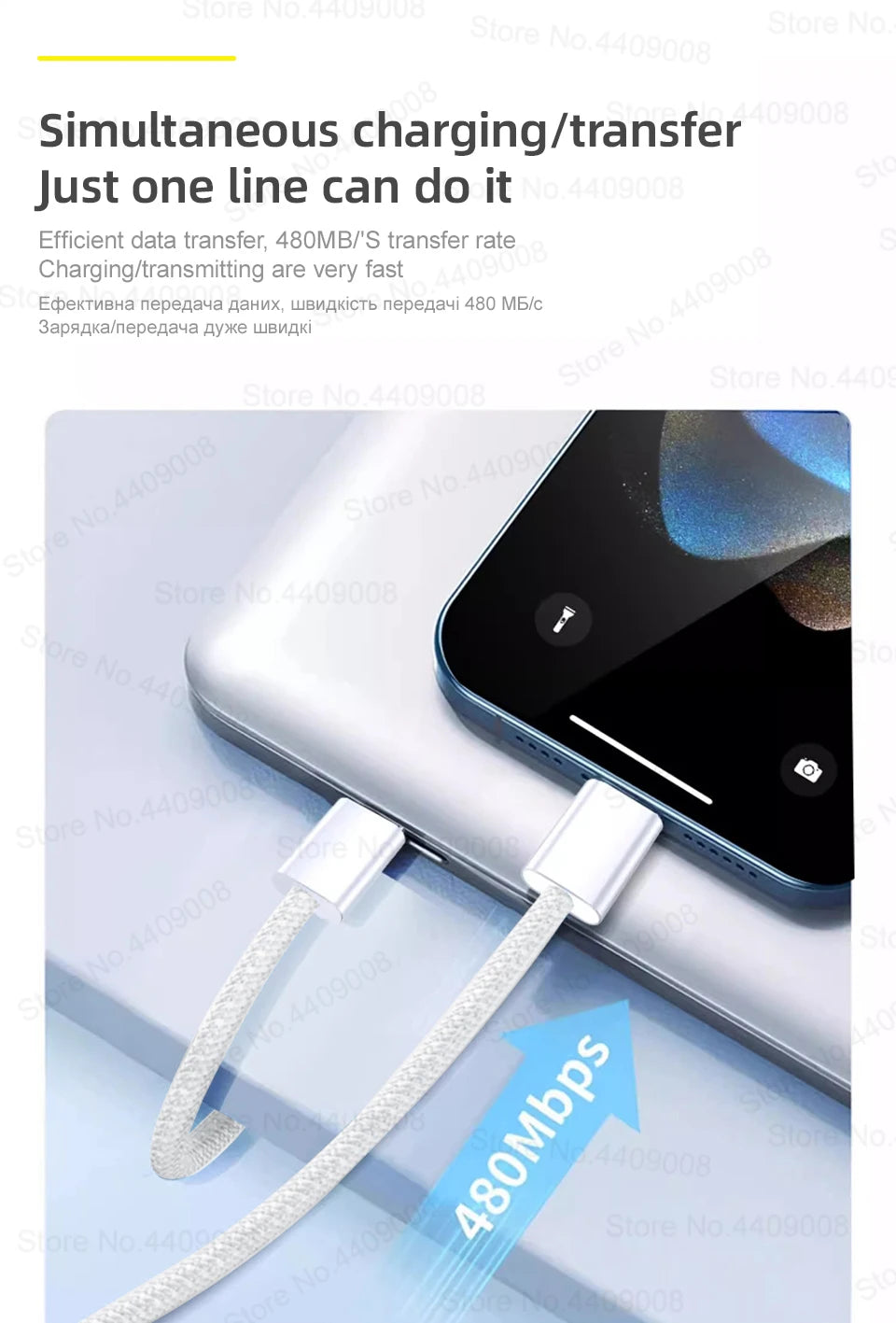 35W USB-C Fast Charger with Cable – Compatible with iPhone 11/12/13/14/15 Series