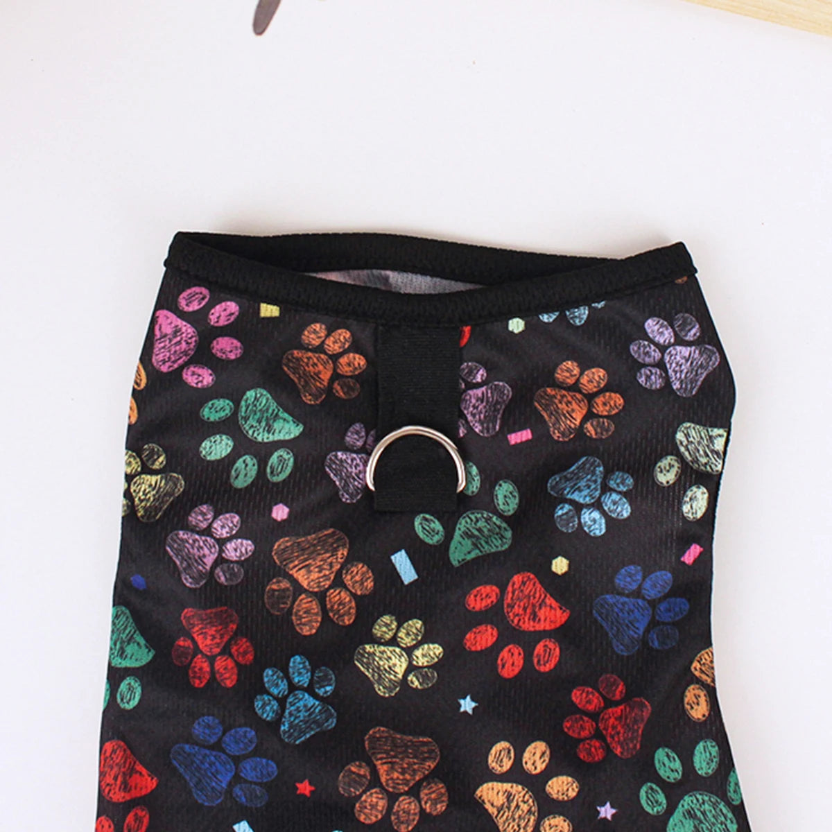 Summer Dog Vest – Breathable Footprint Print T-Shirt for Small and Medium Dogs