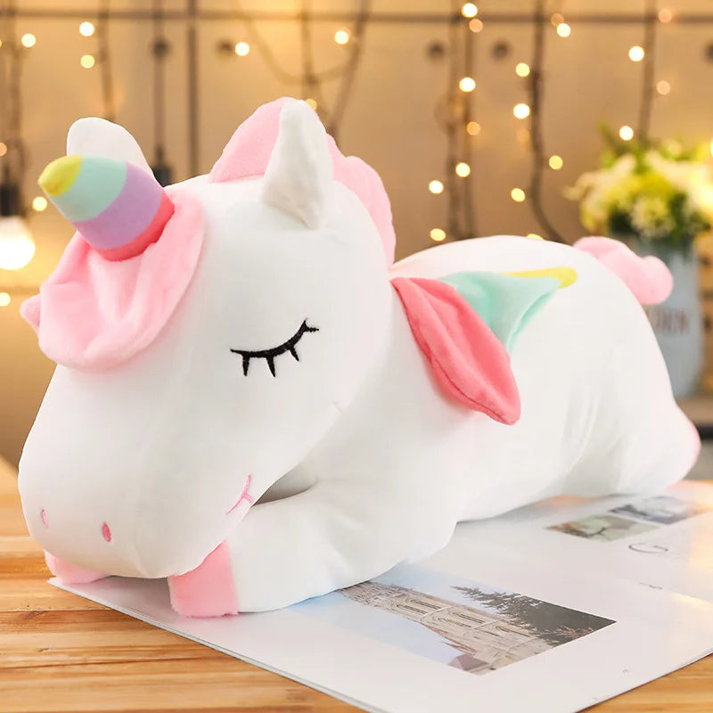 Giant Unicorn Plush Toy – Soft, Magical & Cuddle-Ready (25–100CM)