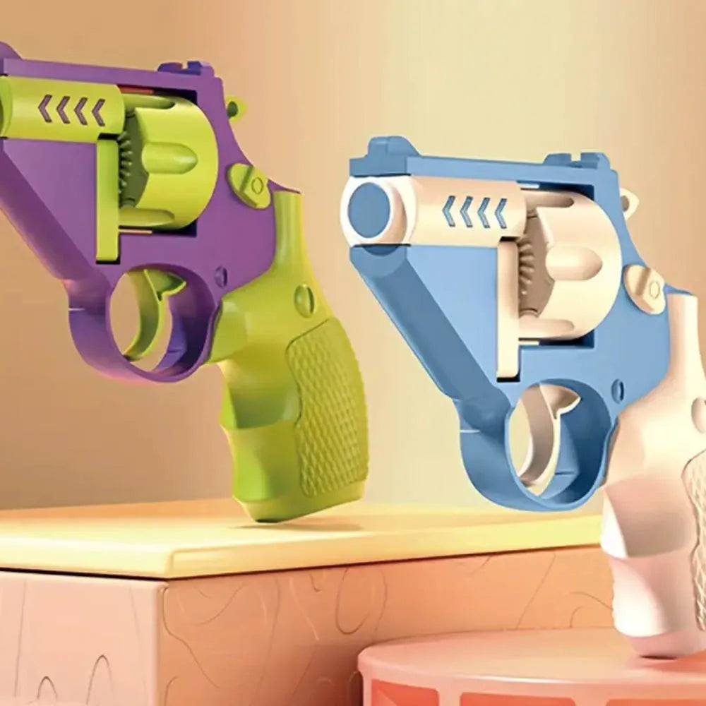 Fidget Revolver Toy Gun – Mini Decompression Pistol for Kids