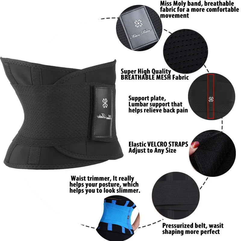 Men's Waist Trainer Vest – 2-in-1 Neoprene Slimming Body Shaper with Double Belts & Zipper | Sweat Vest for Fitness & Weight Loss