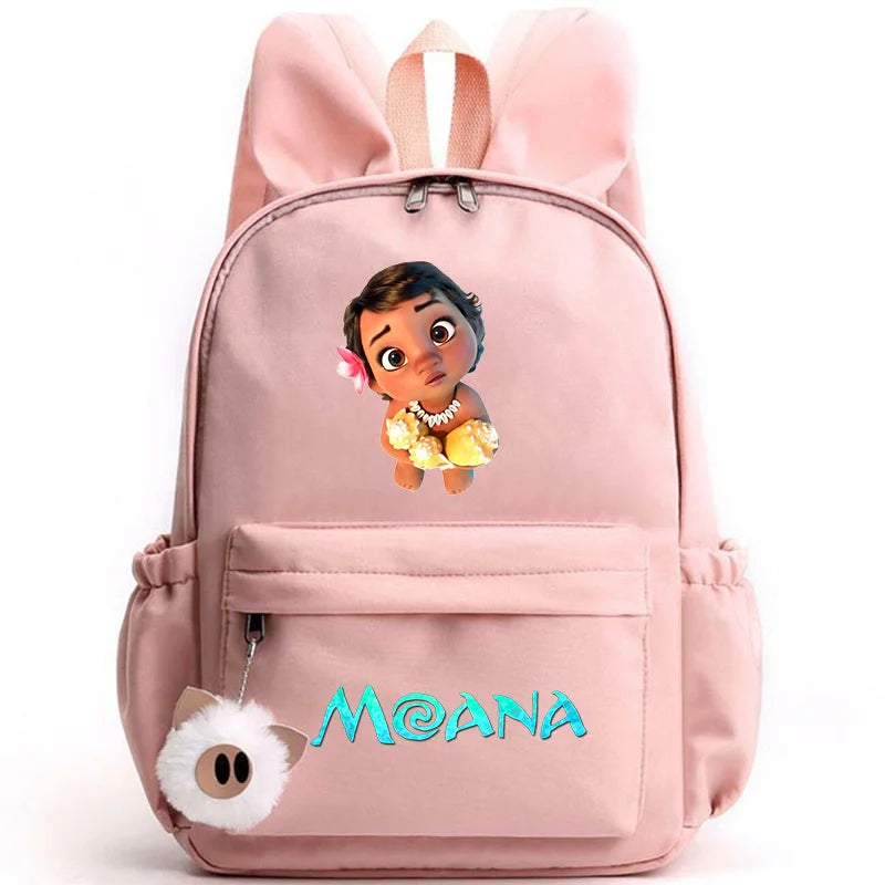 Disney Moana Backpack – Stylish & Practical with Playful Rabbit Ears for Kids and Teens
