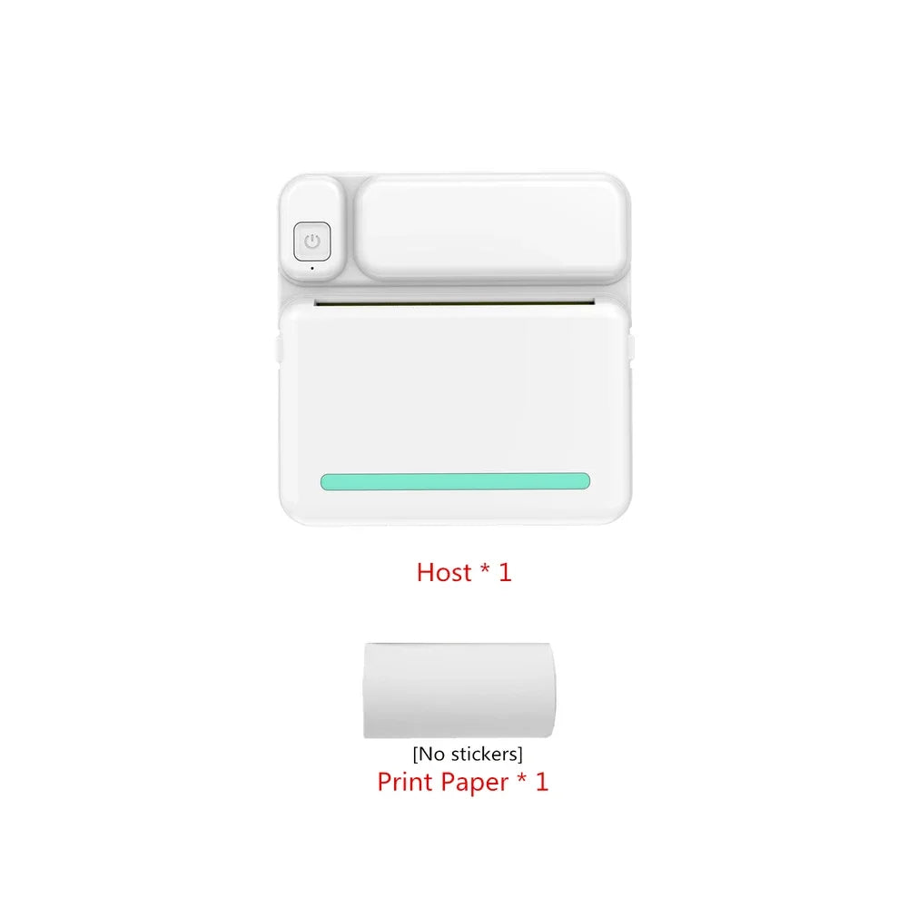 Mini Bluetooth Thermal Printer – Portable, Wireless, Ink-Free