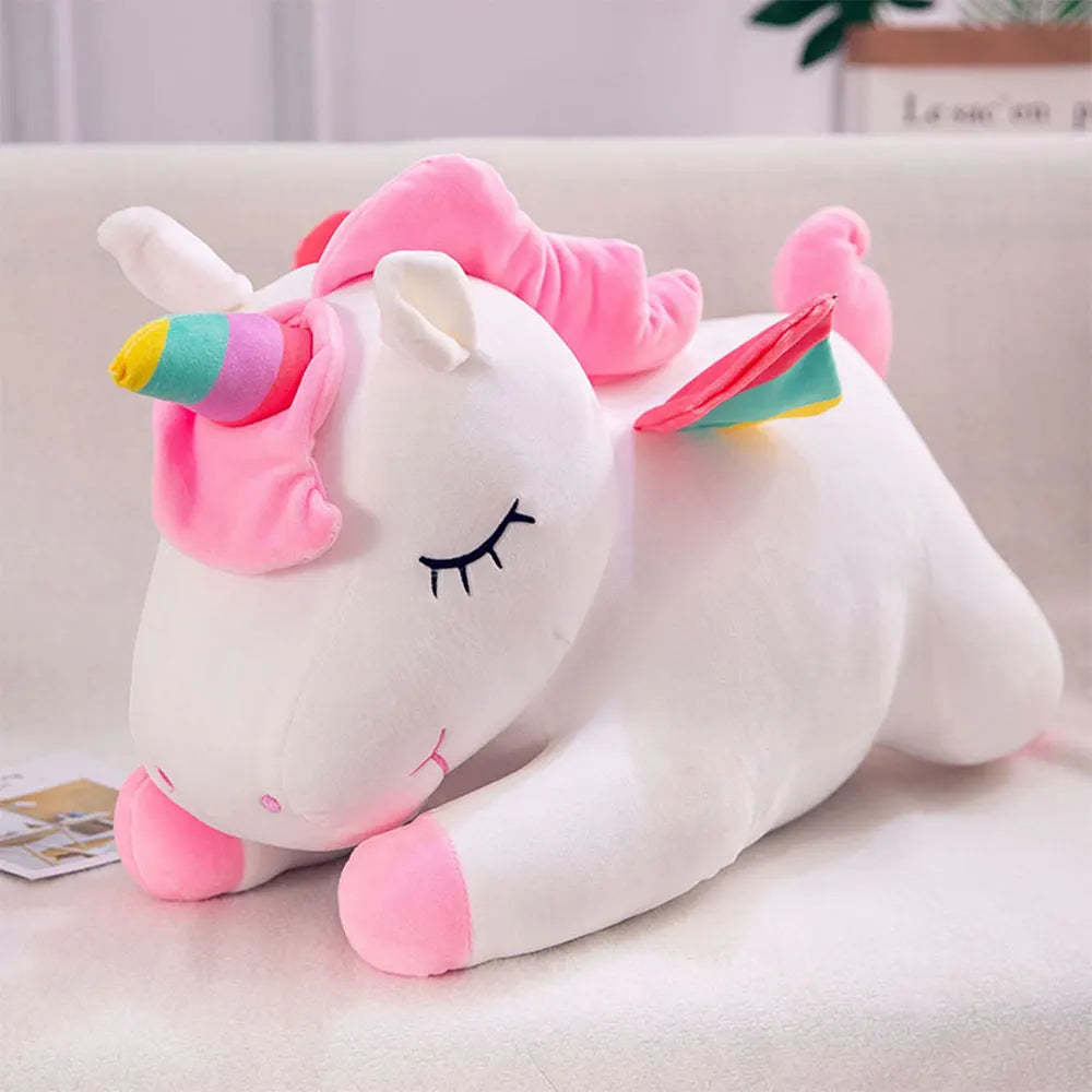 Unicorn Plush Sleeping Pillow – Soft Stuffed Animal in Multiple Colors | Magical Birthday Gift for Children