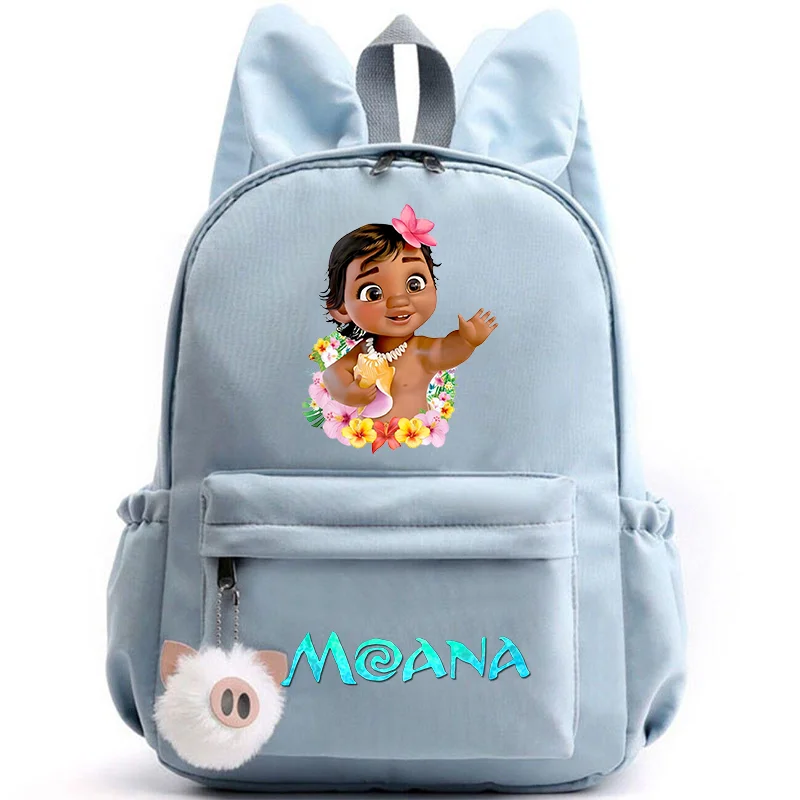 Disney Moana Backpack – Stylish & Practical with Playful Rabbit Ears for Kids and Teens
