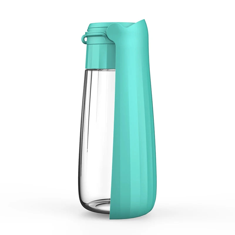 Portable Foldable Dog Water Bottle – 550ml Travel Pet Dispenser for Hiking, Walking, and Outdoor Use