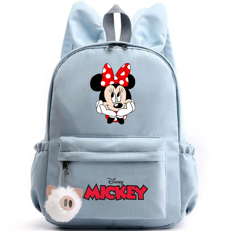 Disney Mickey & Minnie Mouse Backpack – School & Travel Rucksack with Rabbit Ears