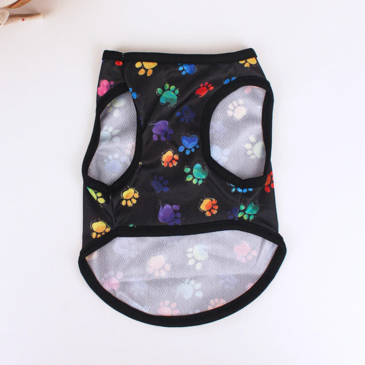 Summer Dog Vest – Breathable Footprint Print T-Shirt for Small and Medium Dogs