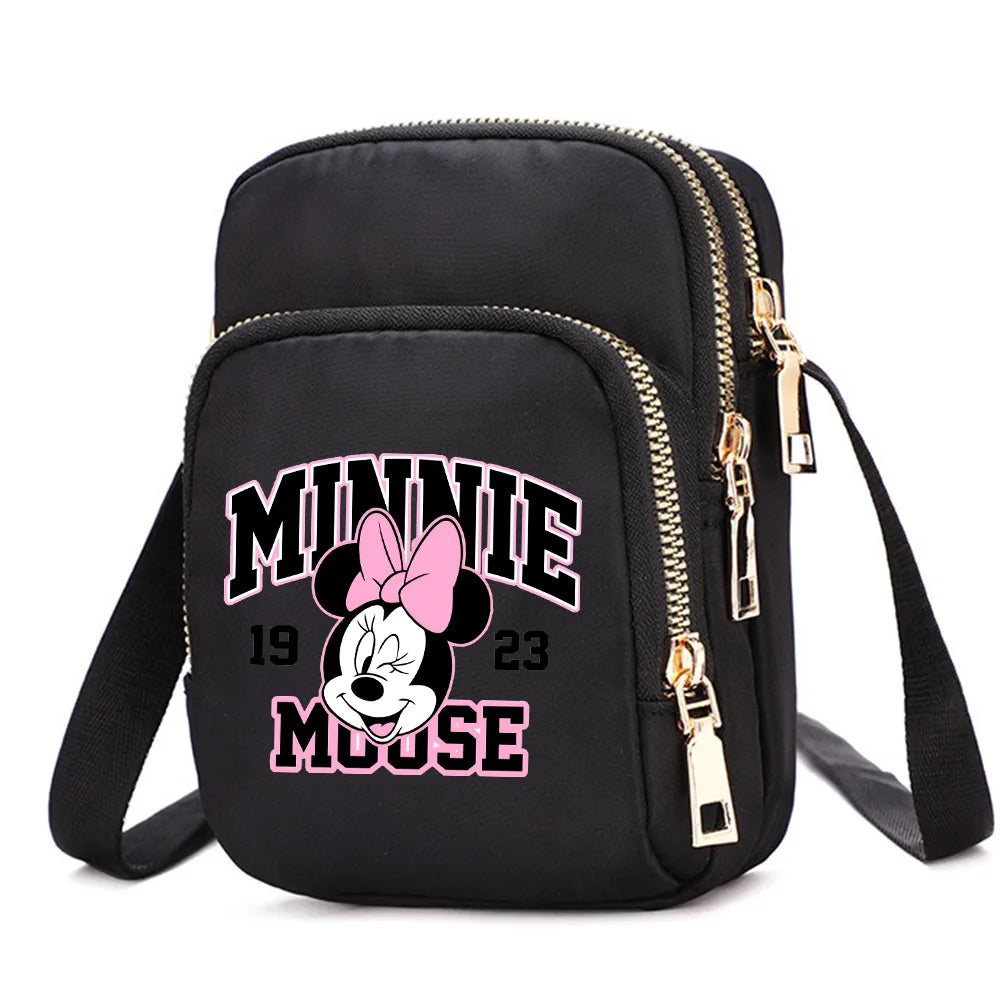 Mickey & Minnie Mouse Women’s Shoulder Bag – Crossbody Cell Phone Purse