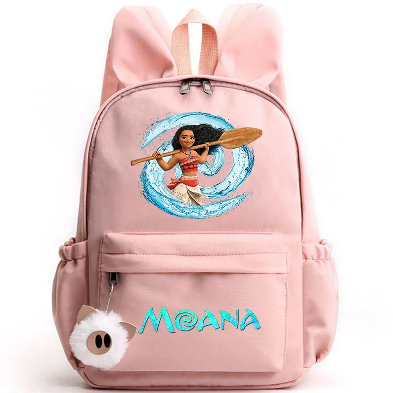 Disney Moana Backpack – Stylish & Practical with Playful Rabbit Ears for Kids and Teens