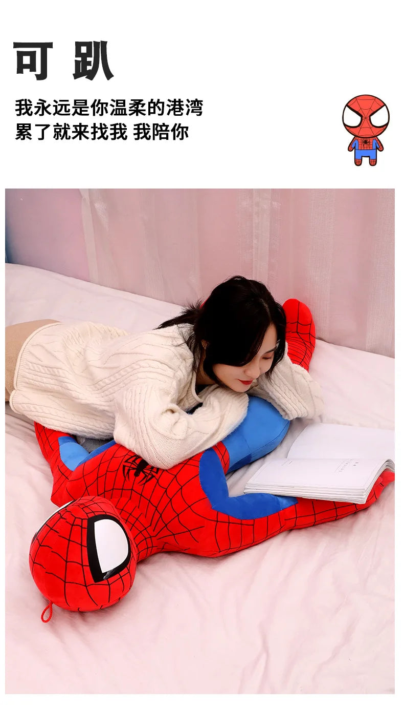 70cm Giant Spider-Man Plush Doll – Soft Stuffed Superhero Pillow | Marvel Cartoon Toy Gift for Boys & Kids’ Birthdays