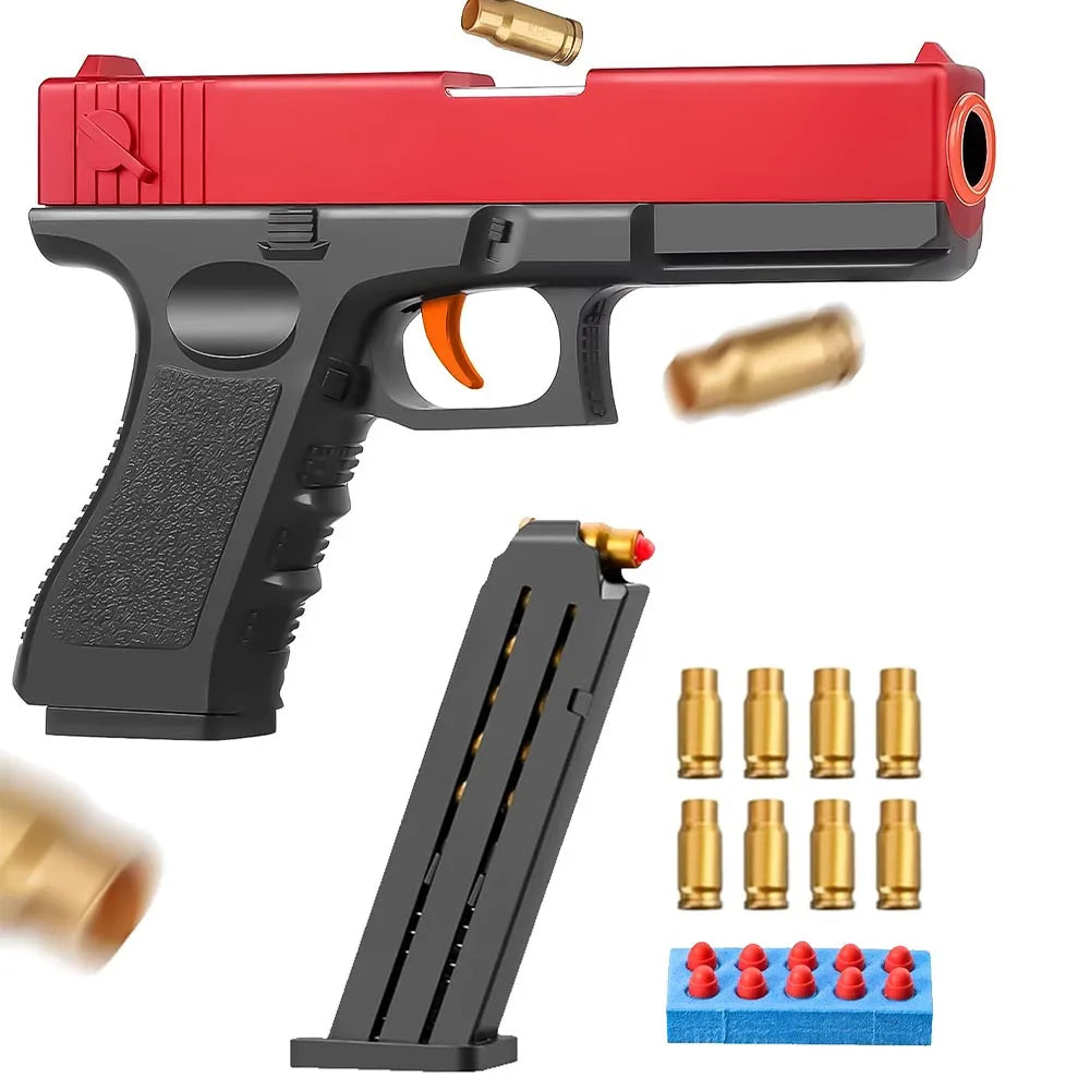 Blaster Toy Gun with Soft Foam Bullets – Safe Pistol for Kids