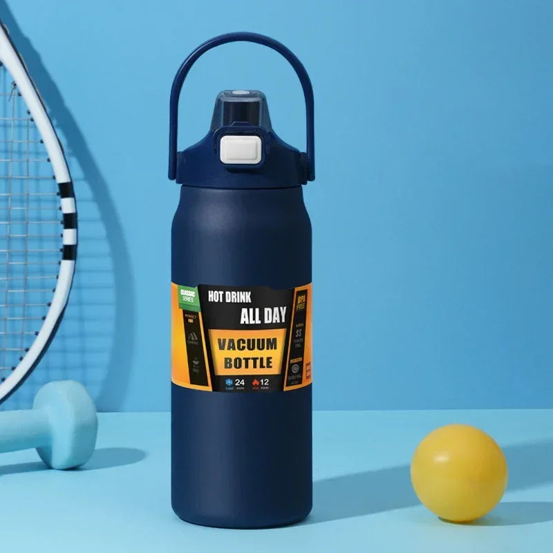 800ML / 1000ML / 1200ML Stainless Steel Thermo Water Bottle – Vacuum Insulated Travel Mug