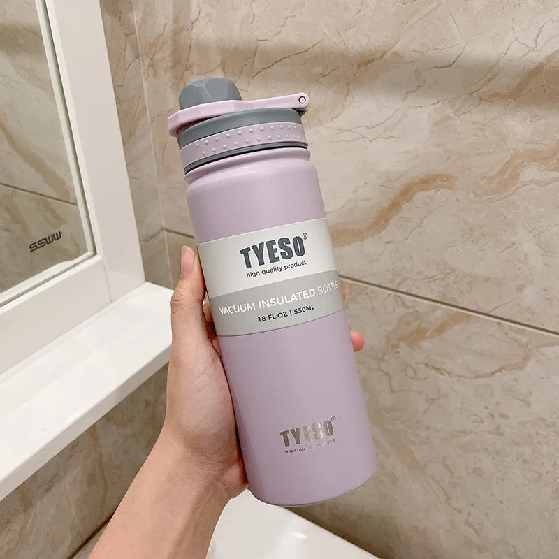 TYESO Stainless Steel Thermos Bottle – 530ML / 750ML Travel Mug