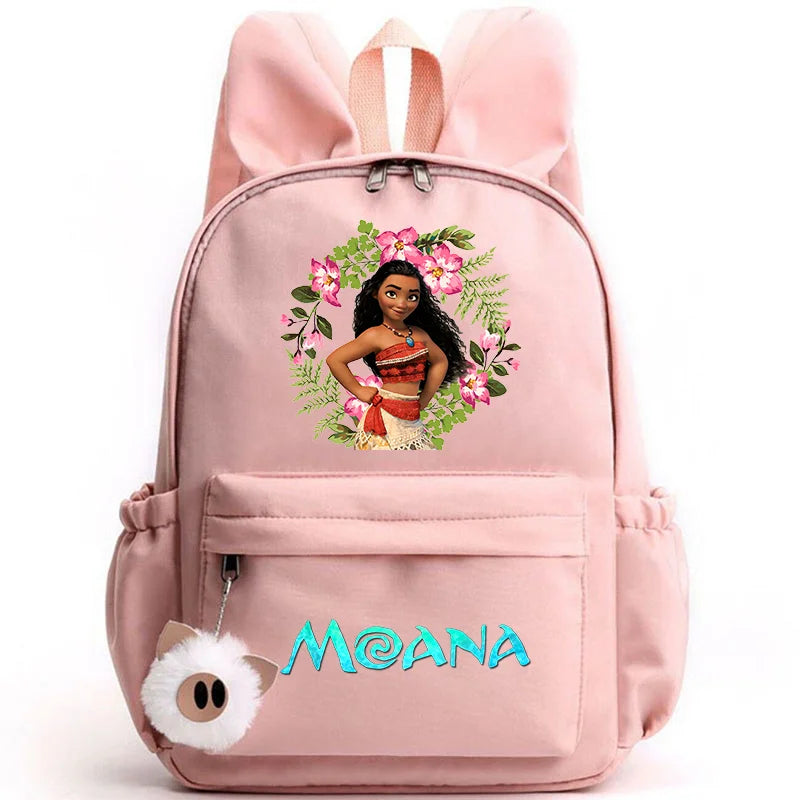 Disney Moana Backpack – Stylish & Practical with Playful Rabbit Ears for Kids and Teens