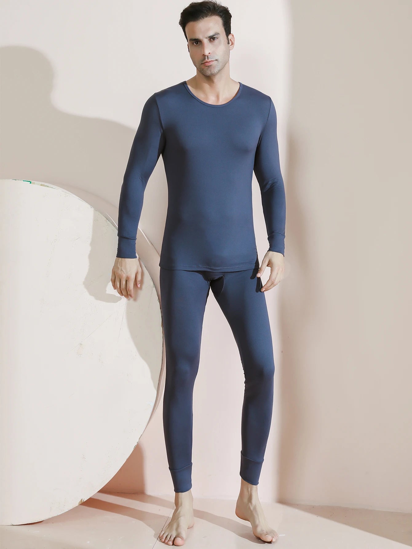 Men’s Premium Thermal Underwear Set – Ultra-Soft Fleece Lined Long Johns | 2-Piece Base Layer for Cold Weather & Outdoor Sports