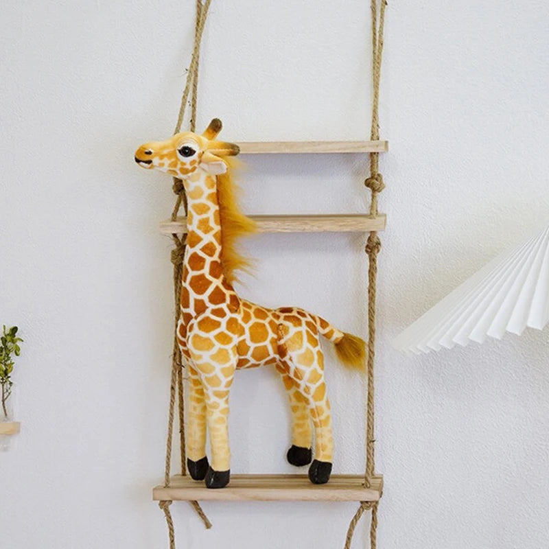 30–80cm Giraffe Plush Toy – Realistic Stuffed Animal for Kids | Soft Birthday or Christmas Gift & Room Decor