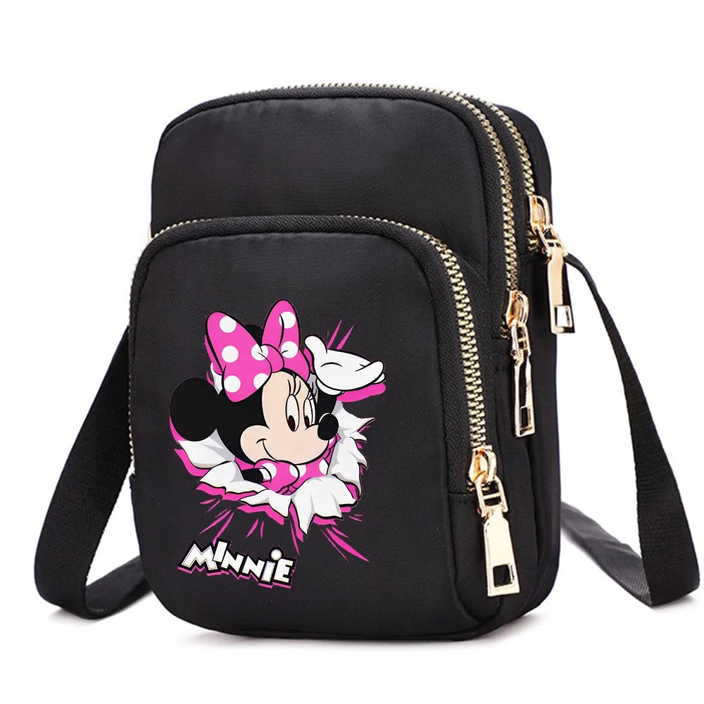 Mickey & Minnie Mouse Women’s Shoulder Bag – Crossbody Cell Phone Purse
