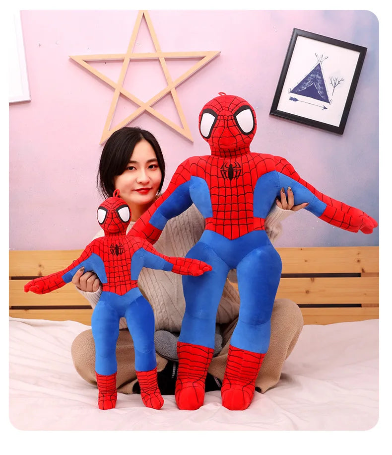 70cm Giant Spider-Man Plush Doll – Soft Stuffed Superhero Pillow | Marvel Cartoon Toy Gift for Boys & Kids’ Birthdays