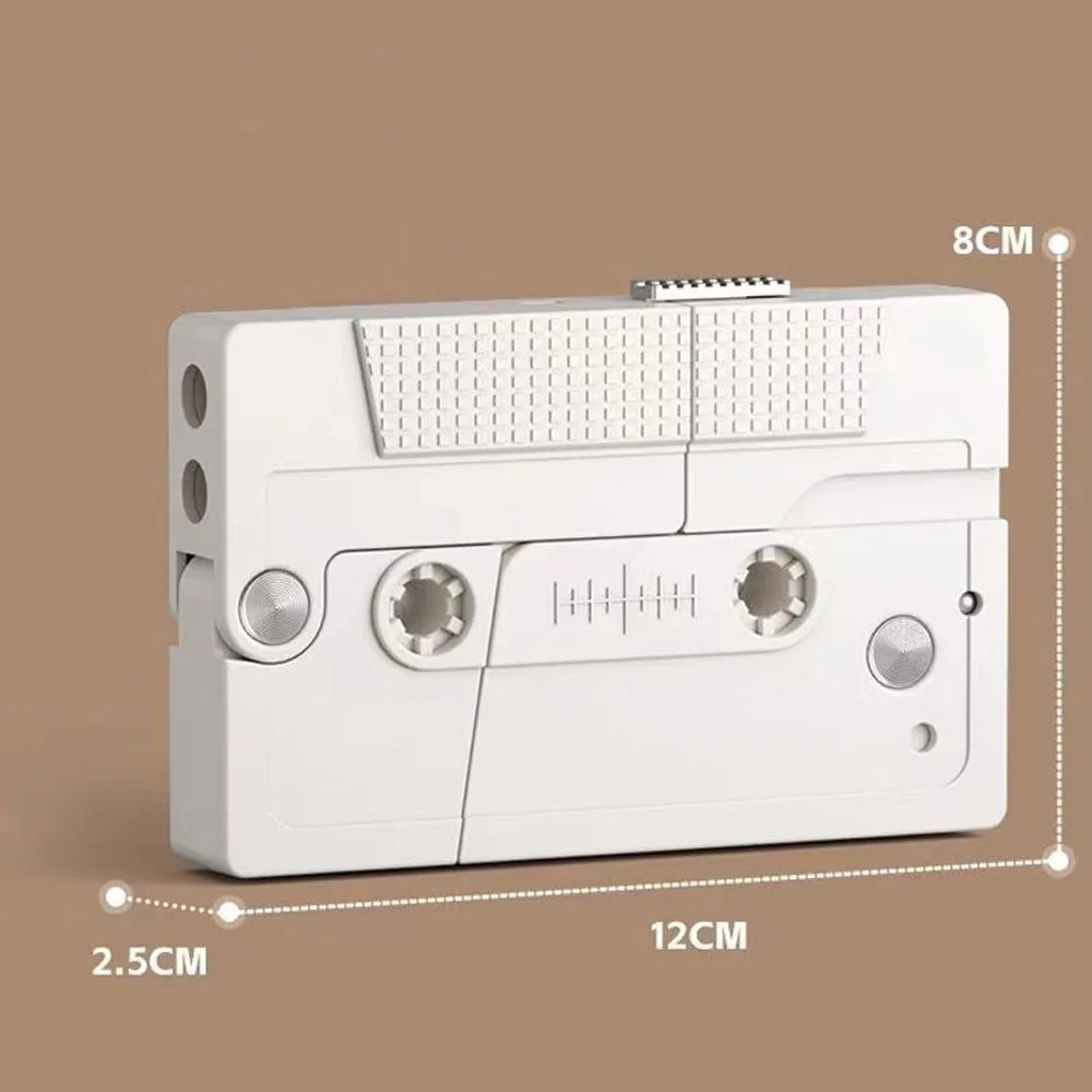 Cassette Tape Folding Toy Gun – Realistic Shell Ejecting Action!