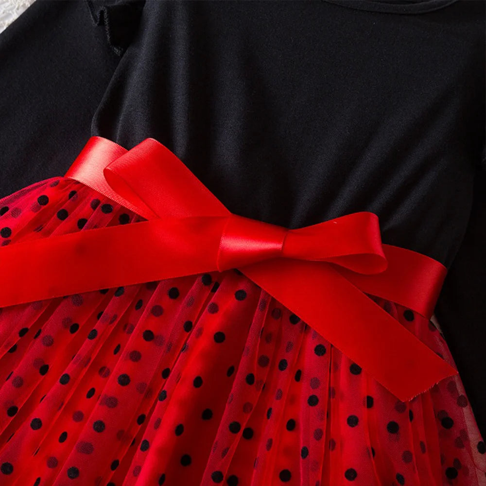 Mickey Minnie Fall Dresses for Girls – Long Sleeve Princess Party Costume