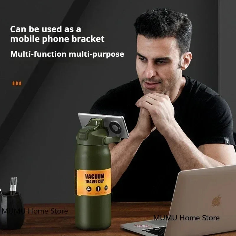 800ML / 1000ML / 1200ML Stainless Steel Thermo Water Bottle – Vacuum Insulated Travel Mug