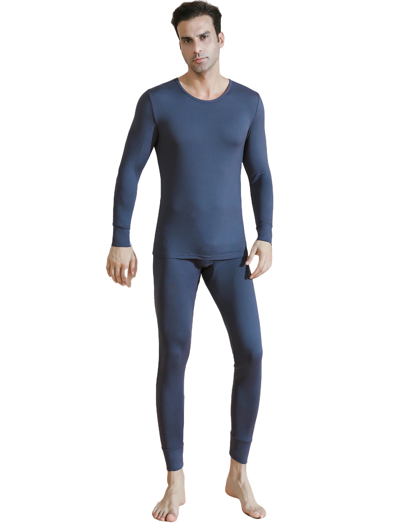 Men’s Premium Thermal Underwear Set – Ultra-Soft Fleece Lined Long Johns | 2-Piece Base Layer for Cold Weather & Outdoor Sports