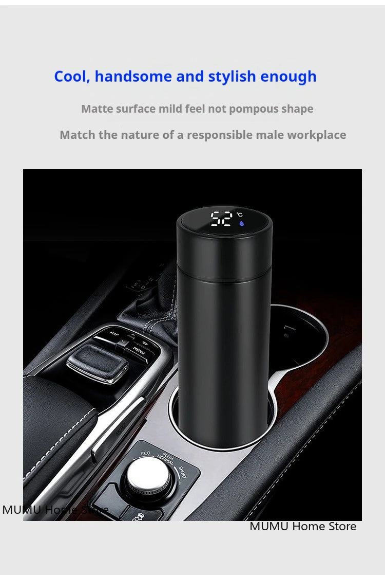 500ML Intelligent Temperature Thermos Bottle – LED Display & Stainless Steel Insulation